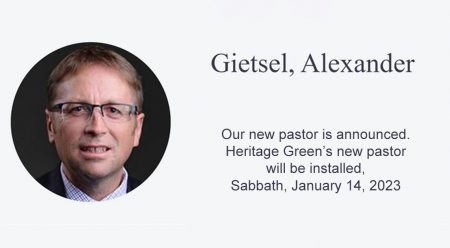New Pastor Announced